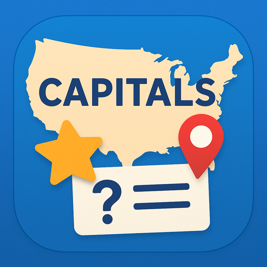 U.S. States & Capitals Pro App Icon